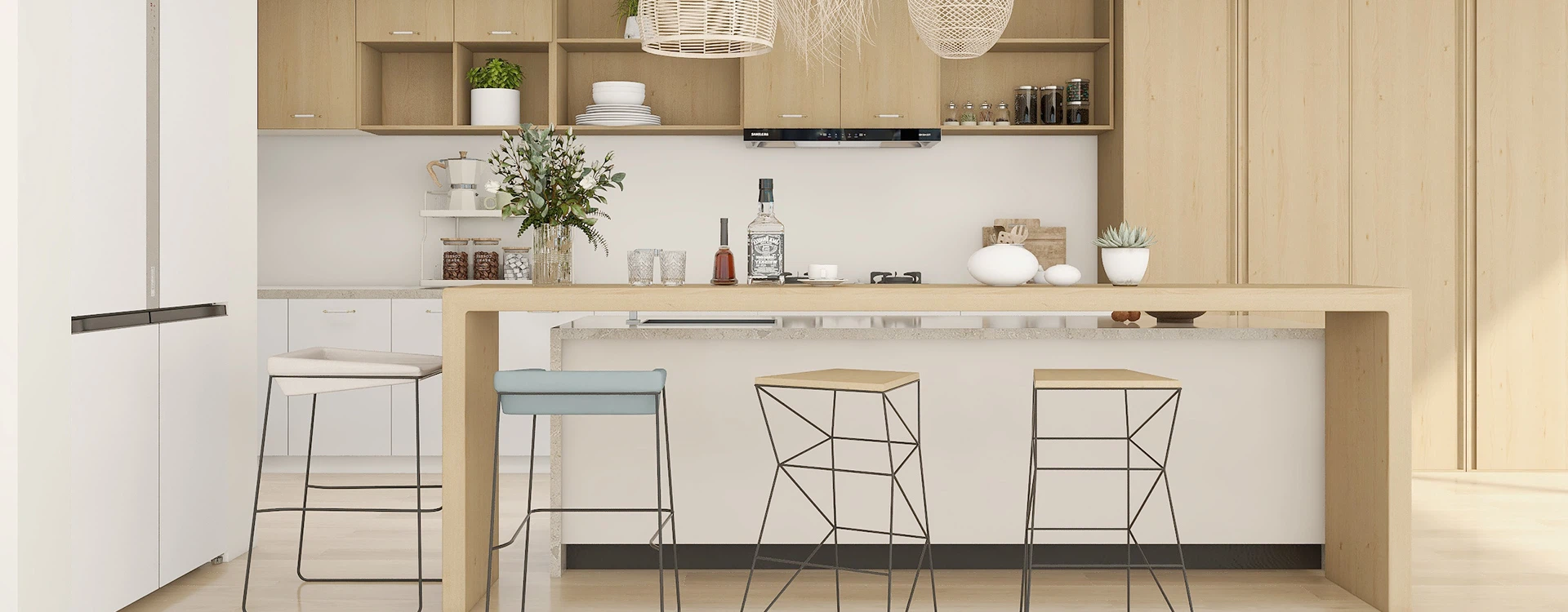 Modern White Bathroom Cabinet